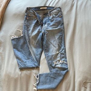 Levi's Light Blue Distressed Jeans